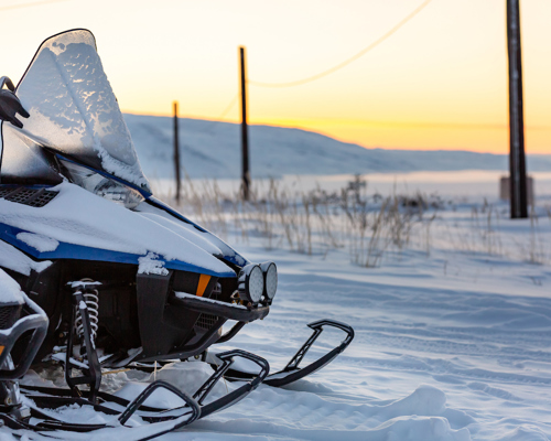 Snescooter Filip Gielda, Visit Greenland